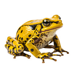Rare Beautiful Frog Isolated on Transparent or White Background