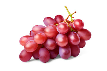 Fototapeta premium Red Grape Isolated on Transparent Background, Generative AI