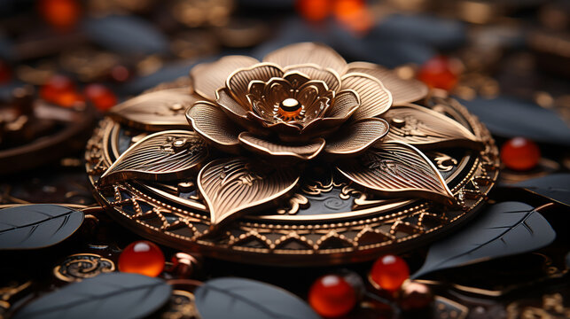 black and white flower UHD wallpaper Stock Photographic Image