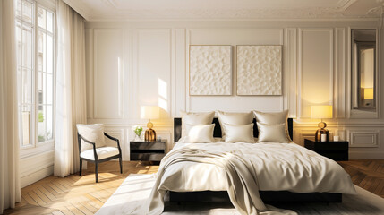 interior of a bedroom UHD wallpaper Stock Photographic Image