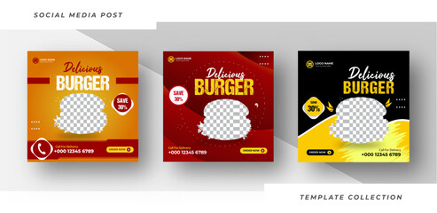 Special Burger Food banner design elegant professional business banner template. 