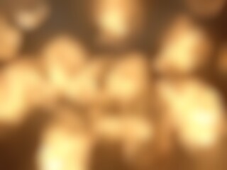 Abstract blur background image of gold color gradient used as an illustration. Designing posters or advertisements.