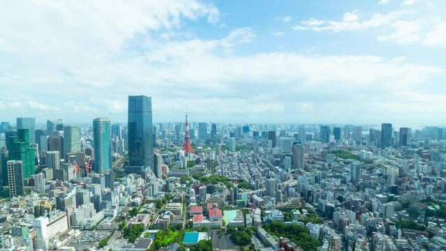 東京空撮風　タイムラプス Sep.2023