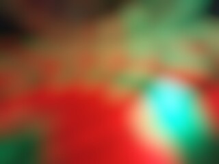Abstract blur background image of green, red colors gradient used as an illustration. Designing posters or advertisements.