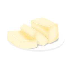 cheese isolated on white