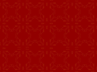 seamless pattern with red flowers