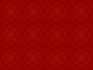 red seamless pattern with snowflakes