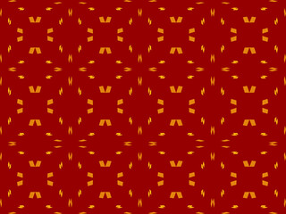 pattern with red and white flowers