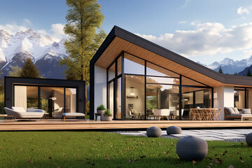 A luxury modern residence in the mountains - 654628155
