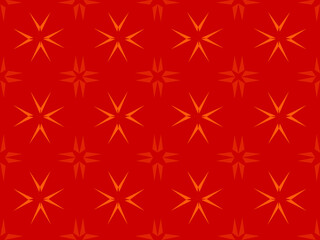 seamless pattern with red stars