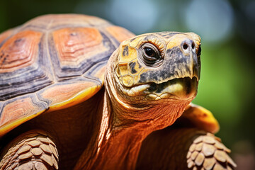 Obraz premium Tortoise goes into the water