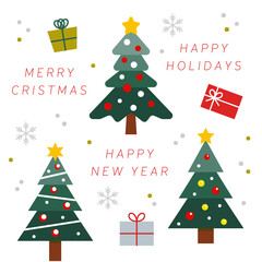 かわいいクリスマスのイラスト素材