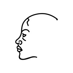 vector illustration of man's face