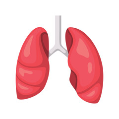Lungs icon design illustration. Vector design