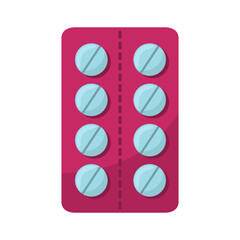 Pills icon design illustration. Vector design