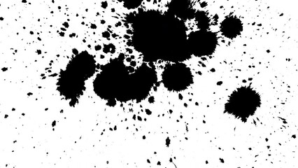 Black sumi ink splash
