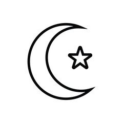 moon icon vector