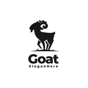 Goat modern logo vector