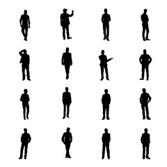 The man  silhouette for Business or manager concept