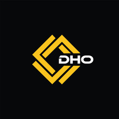 DHO letter design for logo and icon.DHO typography for technology, business and real estate brand.DHO monogram logo.