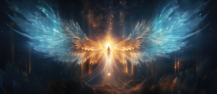 divine energy from an angel in prayer