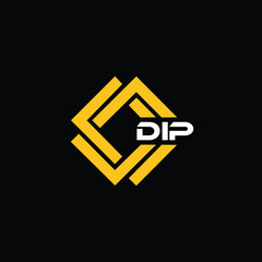DIP letter design for logo and icon.DIP typography for technology, business and real estate brand.DIP monogram logo.	