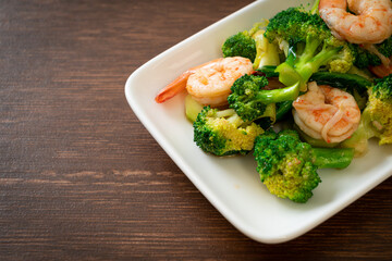 stir-fried broccoli with shrimps