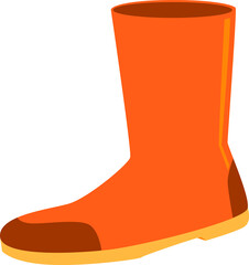 red rubber boots