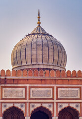 Fototapeta na wymiar Masjid e Jahan Numa, Jama Masjid mosque in Old Delhi