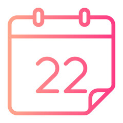 twenty two gradient icon
