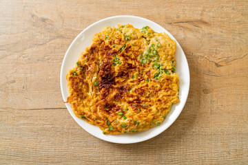 omelet with long beans or cow-pea
