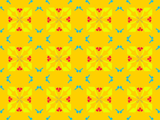 seamless pattern with flowers