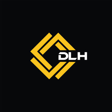 DLH letter design for logo and icon.DLH typography for technology, business and real estate brand.DLH monogram logo.	