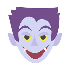 Âê∏Ë°ÄÈ¨º„ÅÆÈ°î„ÄÇ„Éï„É©„ÉÉ„Éà„Å™„Éô„ÇØ„Çø„Éº„Ç§„É©„Çπ„Éà„ÄÇ
Face of a Vampire. Flat designed vector illustration.