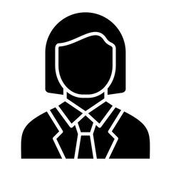 Female Accountant Icon