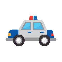 Police car icon illustration. Vector design