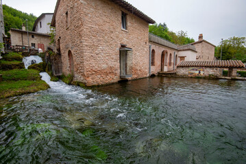 Fototapeta na wymiar Village of Rasiglia - Italy