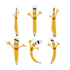 Pencil carton clipart design