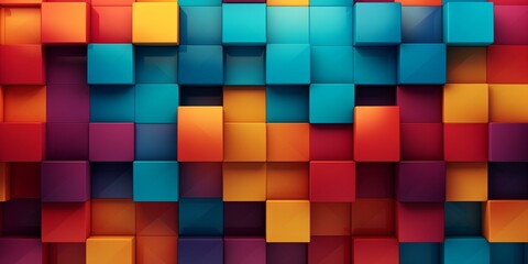 Obraz premium geometric colorful 3d shape pattern background