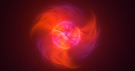 3D manual rendering abstract round light background