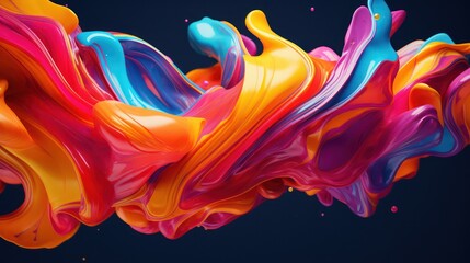 Colorful abstract liquid background