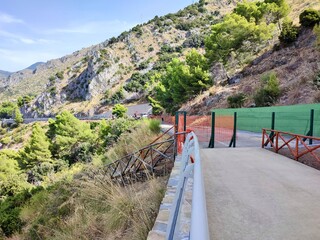 Maratea - Strada pedonale di accesso alla Skywalk in località Cersuta