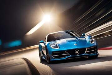 Fototapeta premium car on the road