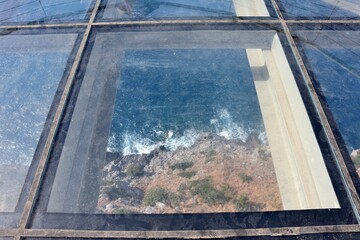 Maratea - Pavimento in vetro della Sky Walk