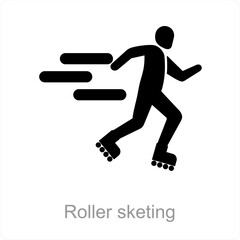 Fototapeta na wymiar Roller skating