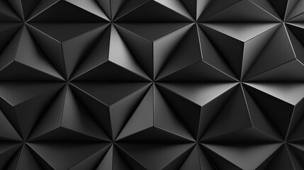 Fototapeta na wymiar Black triangular polygon background