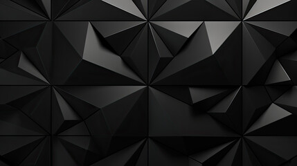 Black triangular polygon background