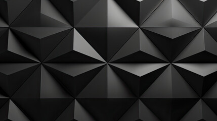 Black triangular polygon background