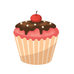 Cupcake icon illustration. Vector design