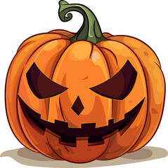 Pumpkin Monster for Halloween.Vector illustration